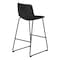 Monarch Specialties Office Chair, Bar Height, Standing, Computer Desk, Work, Pu Leather Look, Metal, Black, Contemporary I 7754 - alternate 7